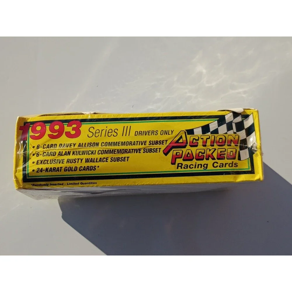 1993 Action Packed Series III Racing Cards Sealed Hobby Box - 24 Packs, Gold